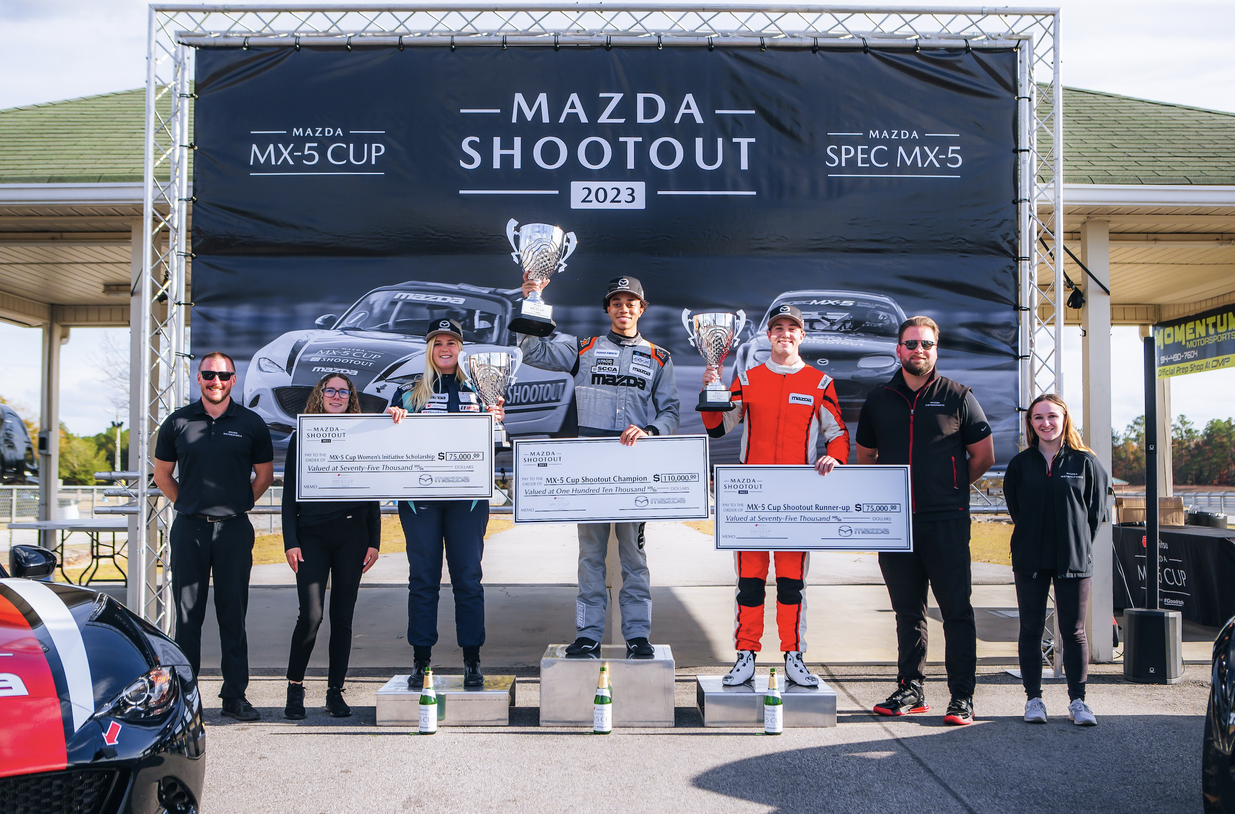 Sally Mott Racing Mazda MX-5 Cup Driver First to the Finish Amazon
